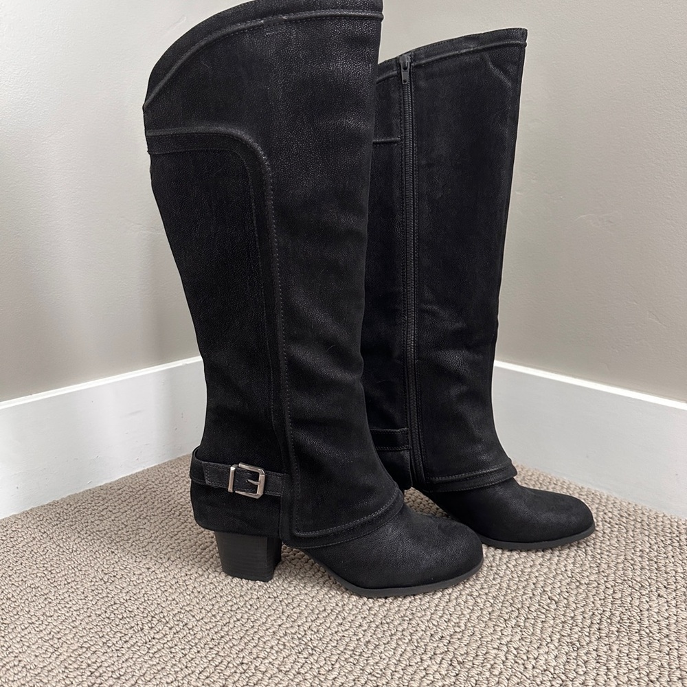 Fergalicious Black Over the Knee Boots